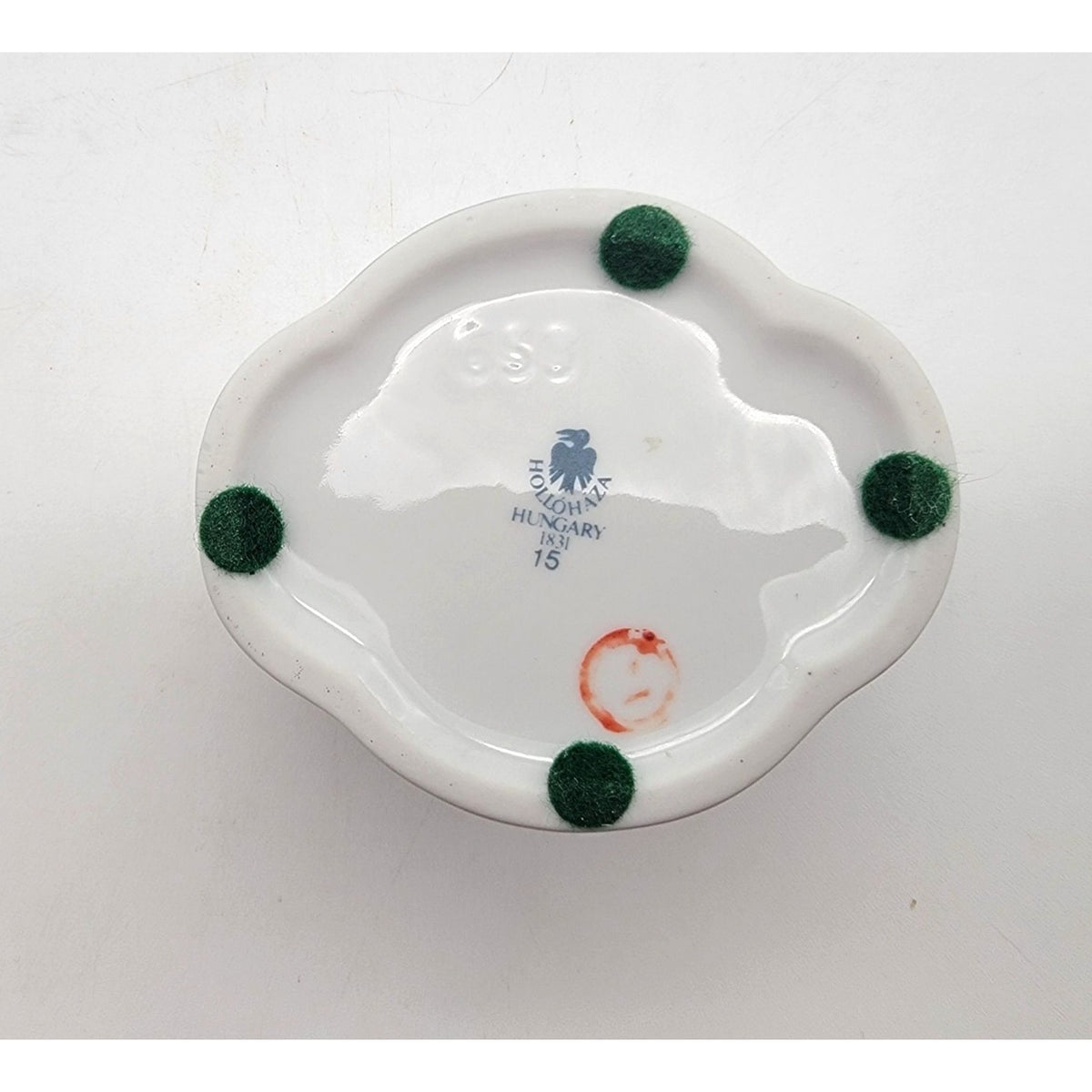 1980's Vintage Hollohaza Hungary Porcelain Jar With Lid