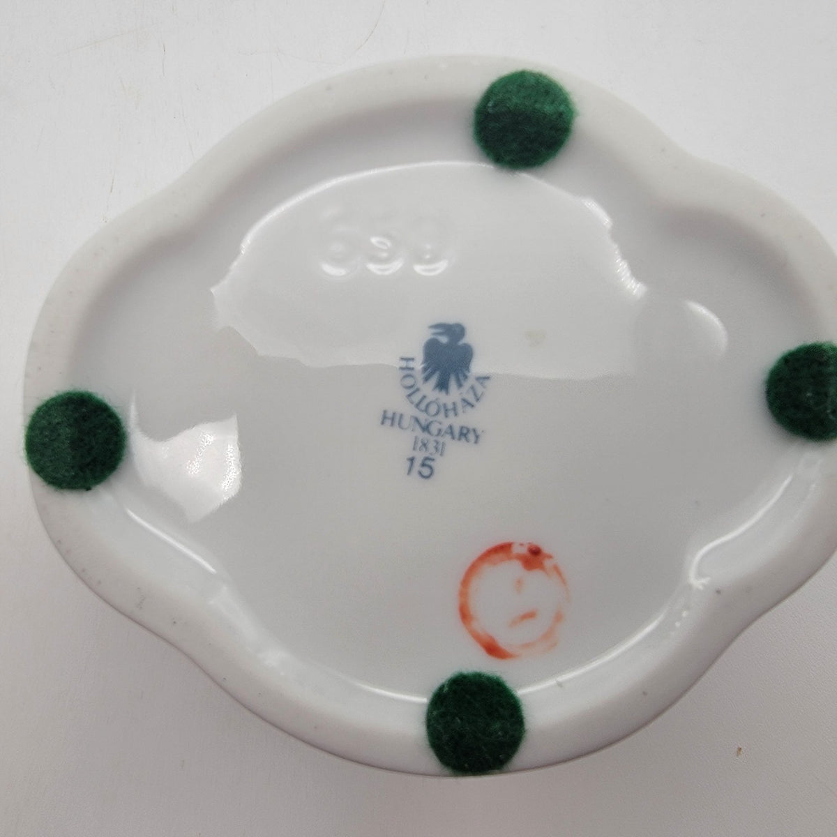 1980's Vintage Hollohaza Hungary Porcelain Jar With Lid