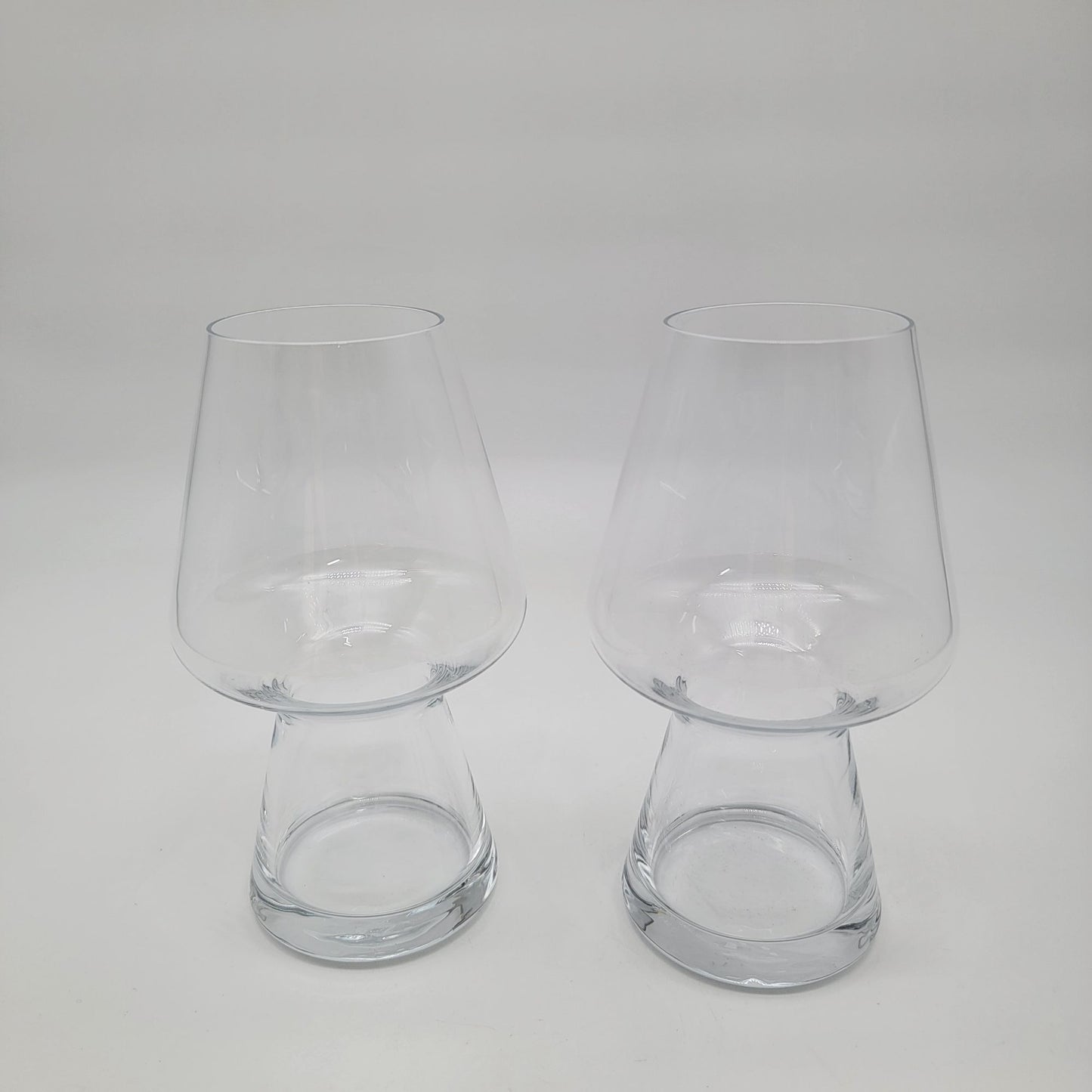 Pair of Luigi Bormioli Birrateque Italian Art Glass Beer Glasses