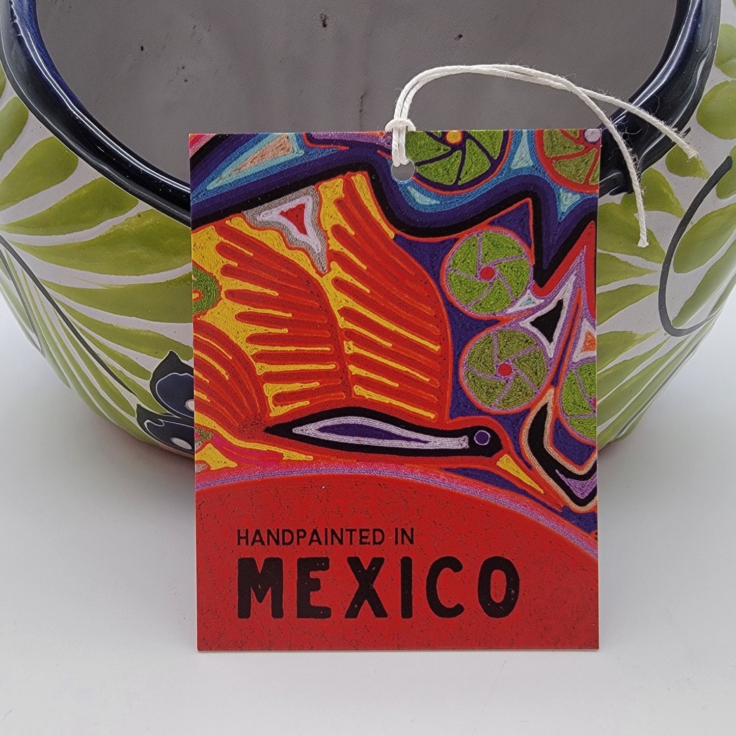 Talavera Mexican Pottery Fat Cat Planter By Castillo Family