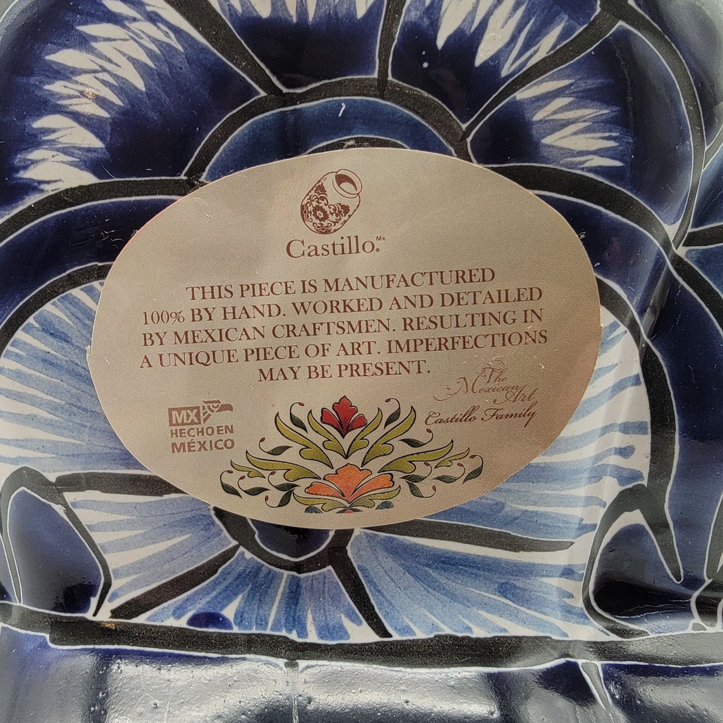 Talavera Mexican Pottery Fat Cat Planter By Castillo Family