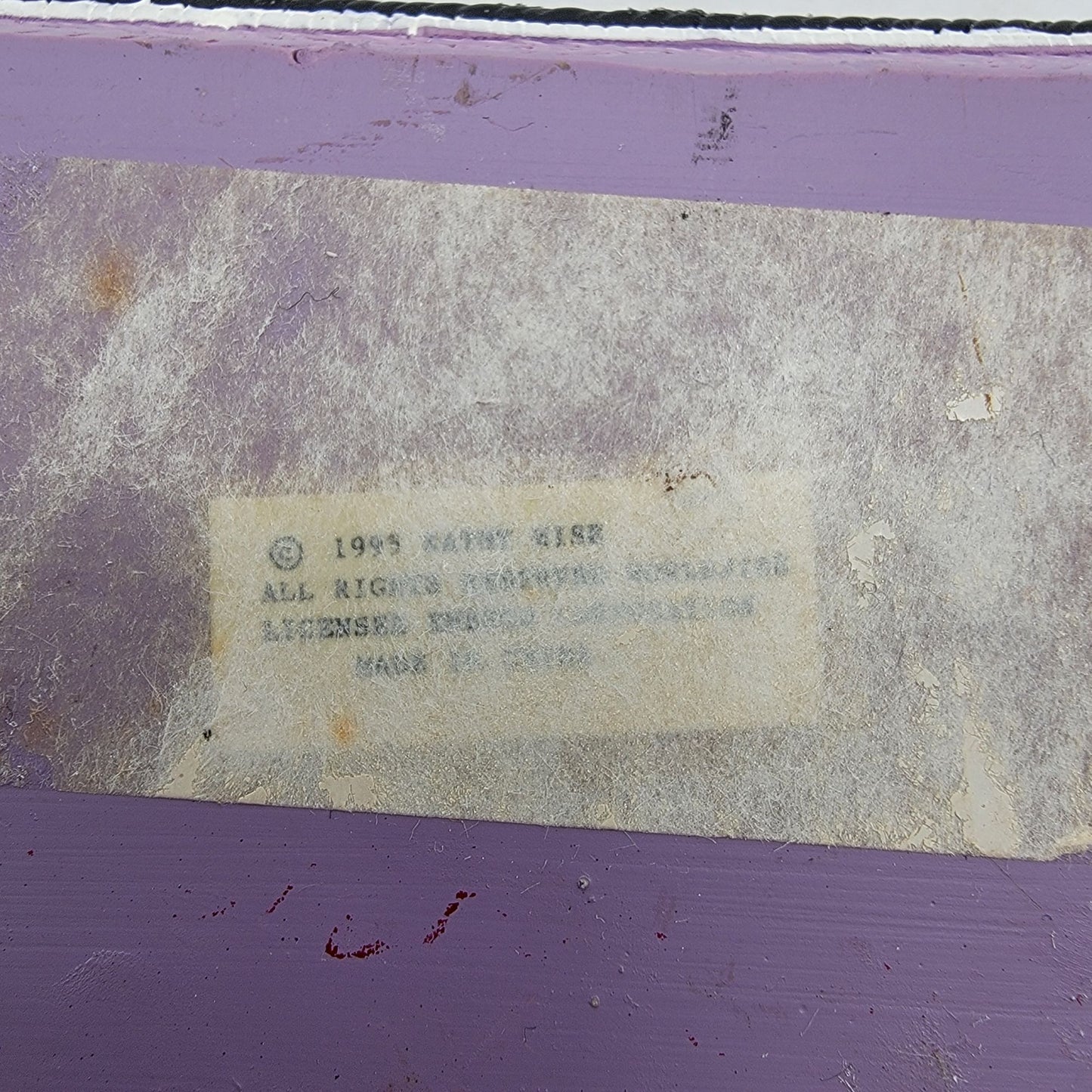 Vintage 1995 Kathy Wise Prancing Ponies Horse Trinket Box Purple