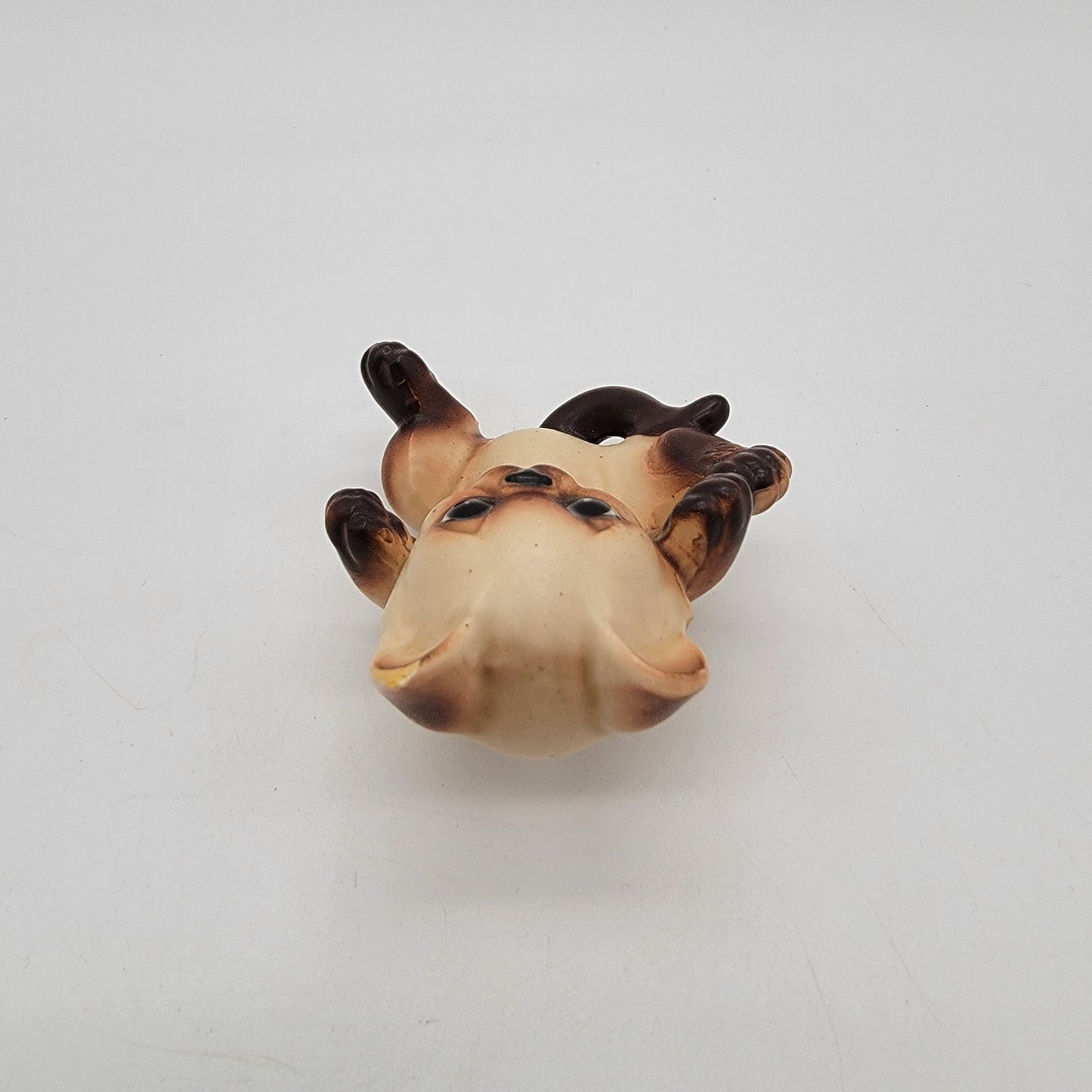 Vintage Porcelain Siamese Kitten Cat Figurine - As Found
