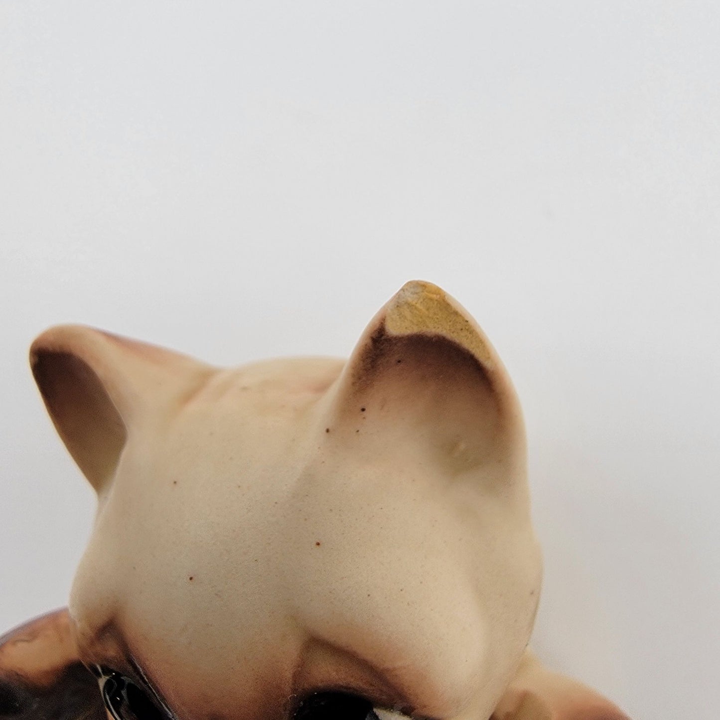 Vintage Porcelain Siamese Kitten Cat Figurine - As Found