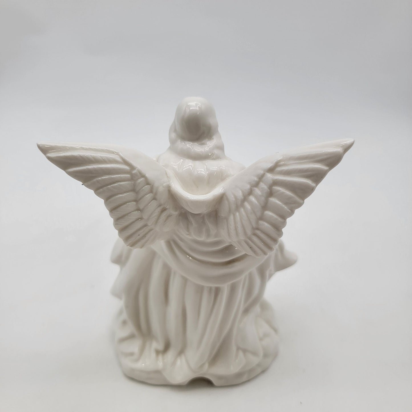 Lefton Porcelain Guardian Angel & Baby Jesus Figurine Nightlight