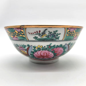 Vintage Chinese Famille Rose Porcelain Rice Bowl
