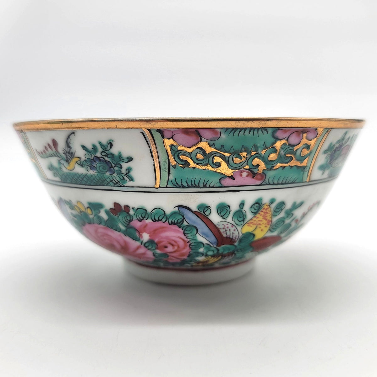 Vintage Chinese Famille Rose Porcelain Rice Bowl
