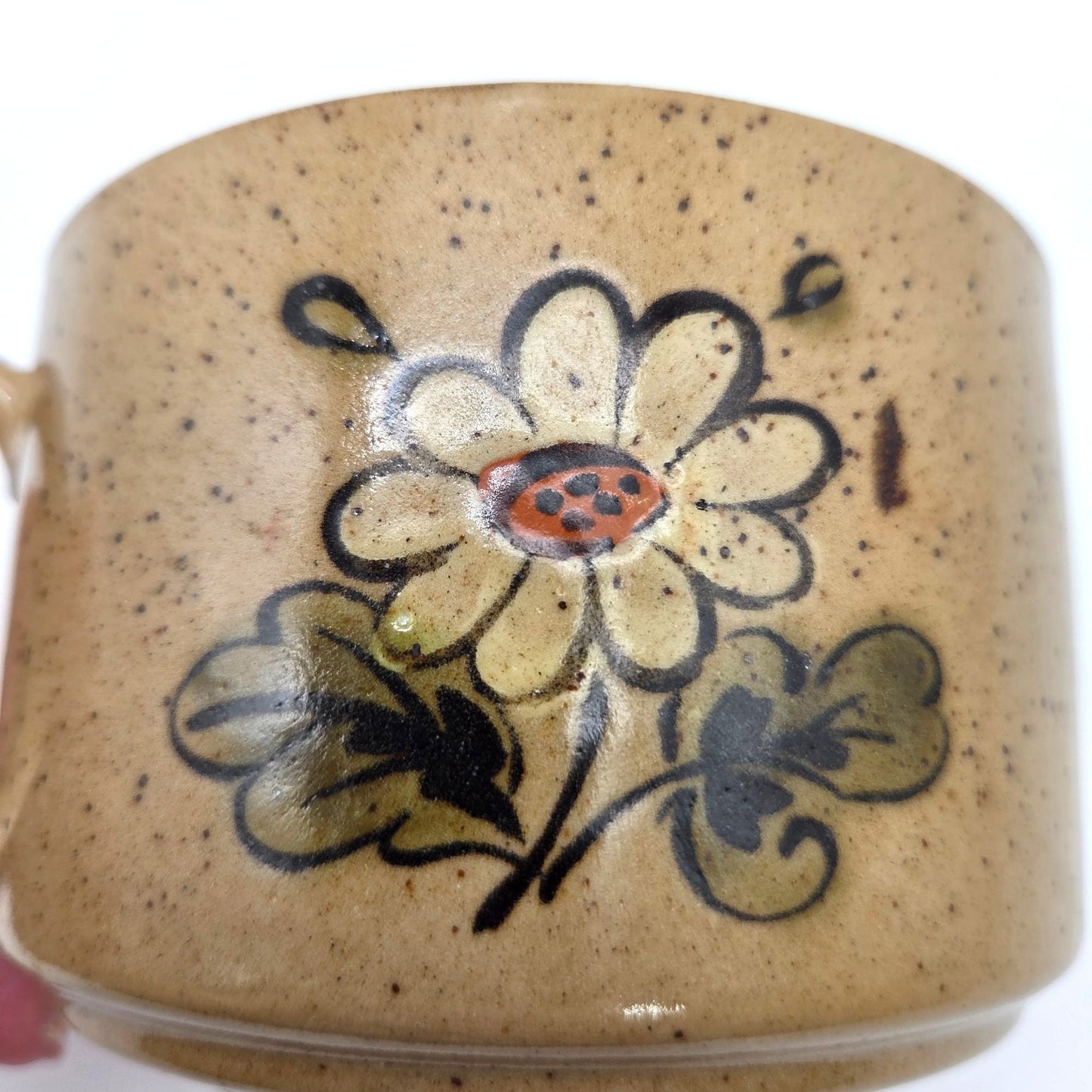 Vintage Otagiri Daisies Stoneware Oversize Soup Mug