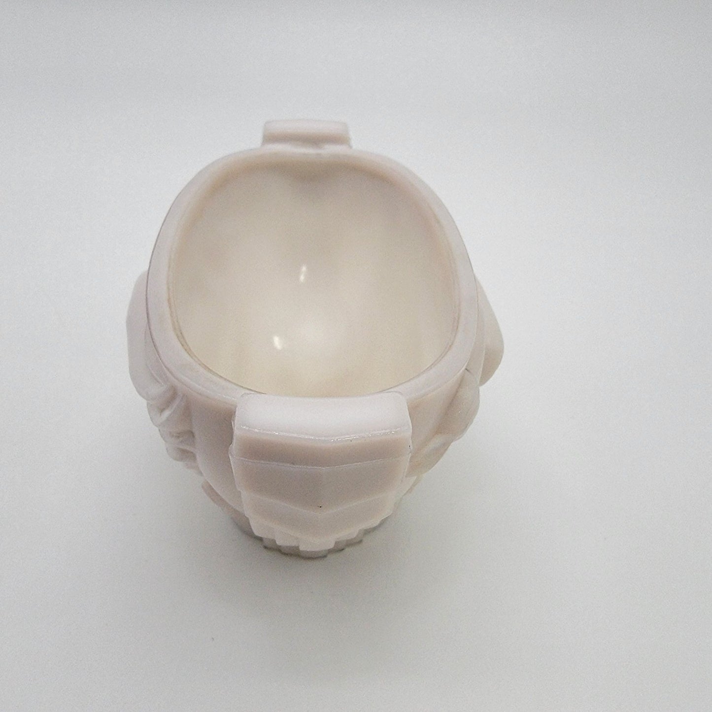 1930's MacBeth-Evans Swan Relief Monax Milk Glass Dish UV Reactive