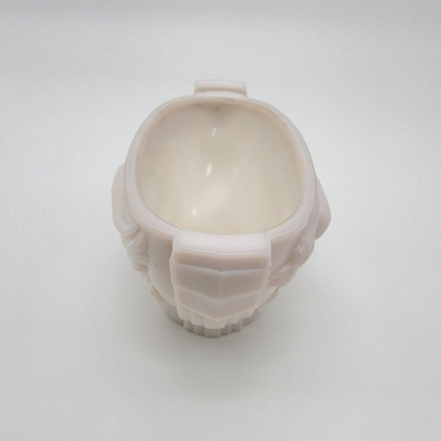 1930's MacBeth-Evans Swan Relief Monax Milk Glass Dish UV Reactive