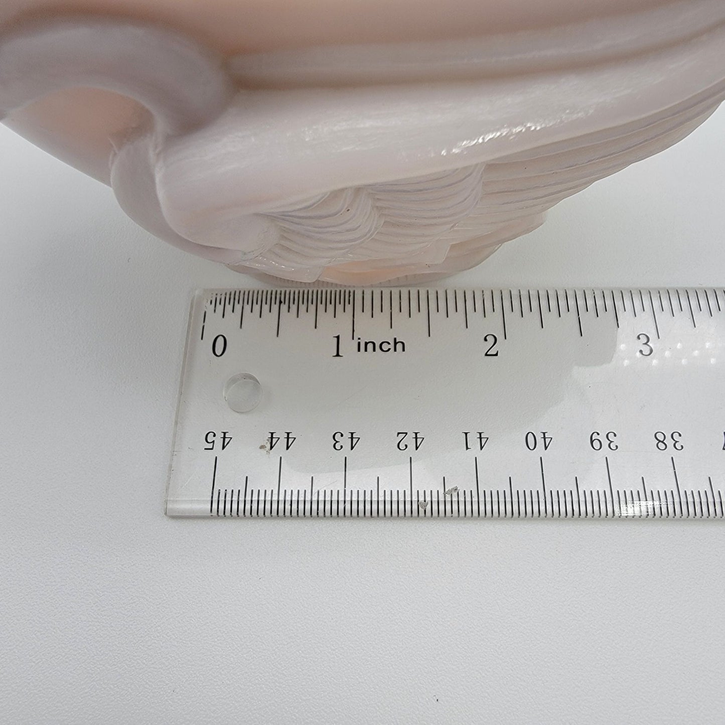 1930's MacBeth-Evans Swan Relief Monax Milk Glass Dish UV Reactive