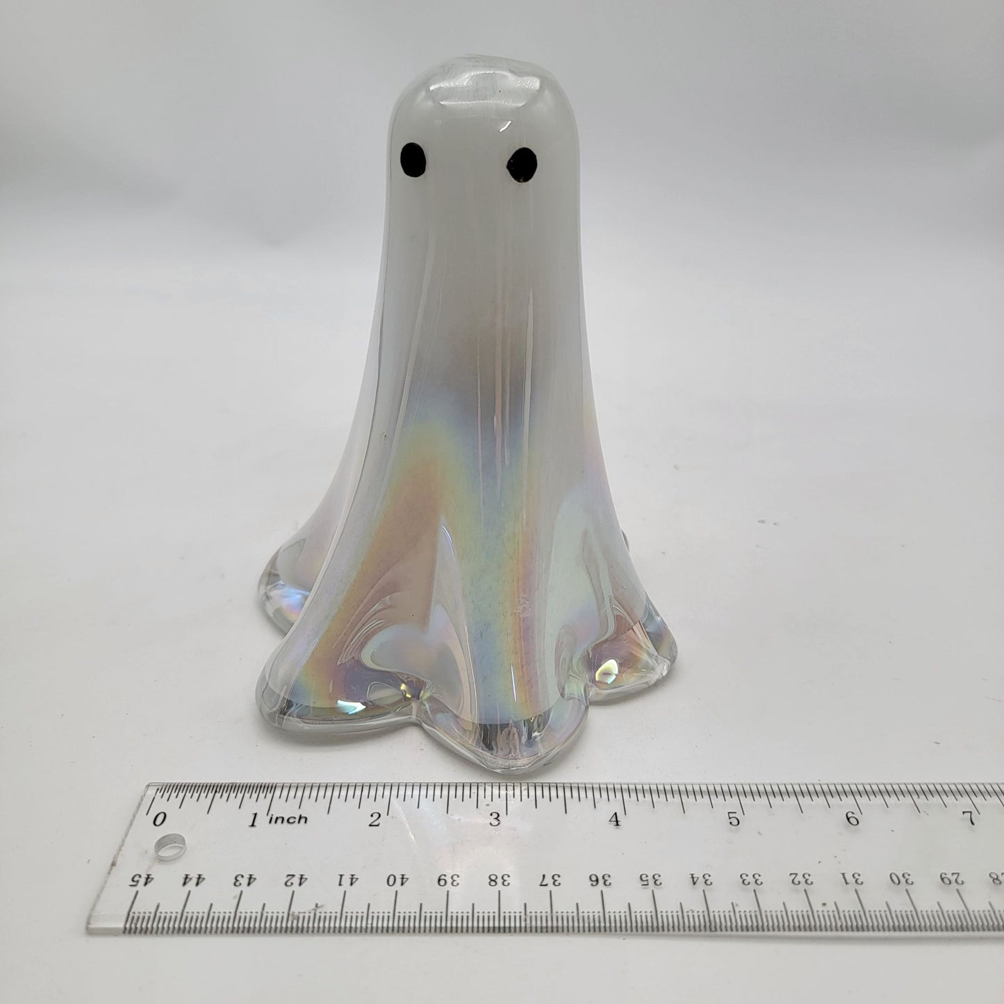 Iridescent Glass Ghost Sculpture