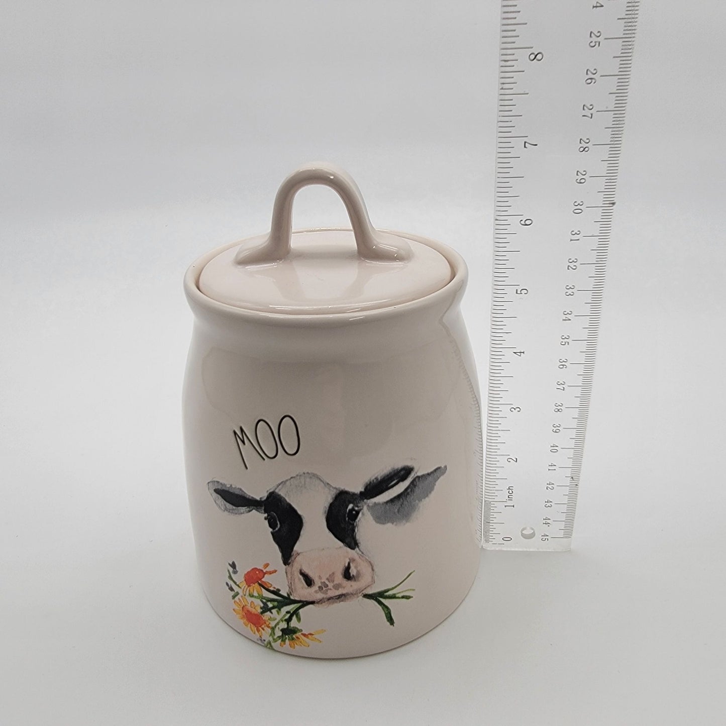 Rae Dunn Farmline MOO Cow Canister