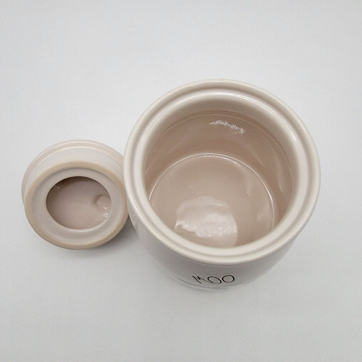 Rae Dunn Farmline MOO Cow Canister