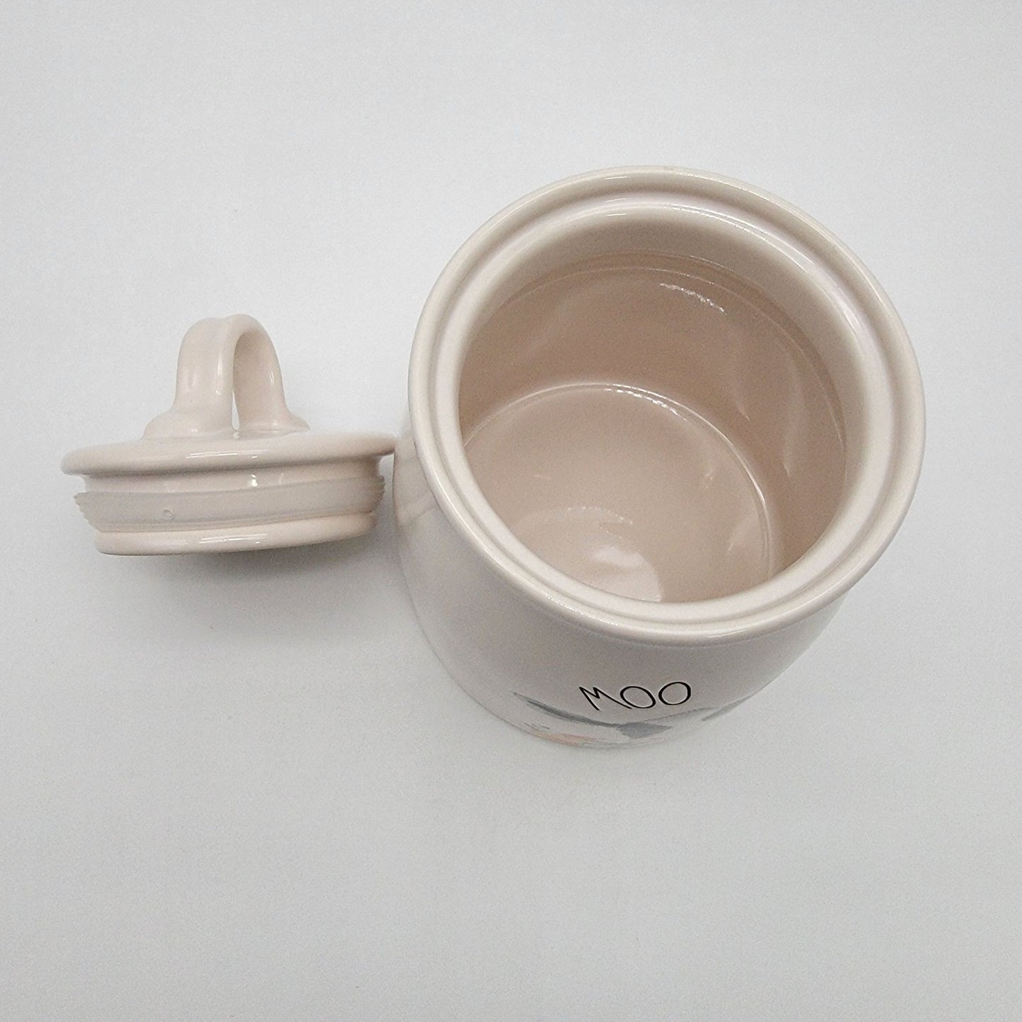 Rae Dunn Farmline MOO Cow Canister