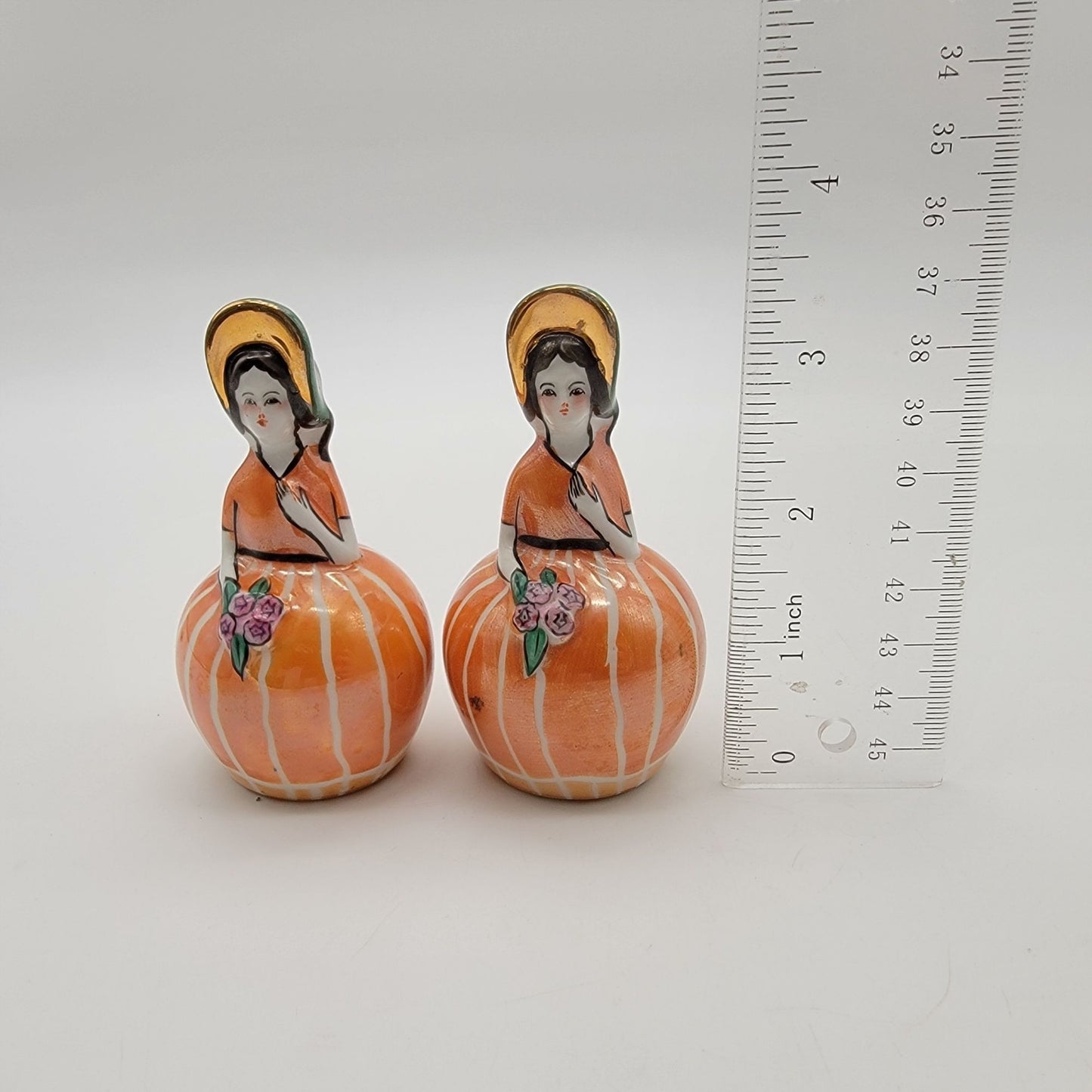 Vintage Noritake Morimura Bros Southern Belles Lusterware Salt & Pepper Shakers