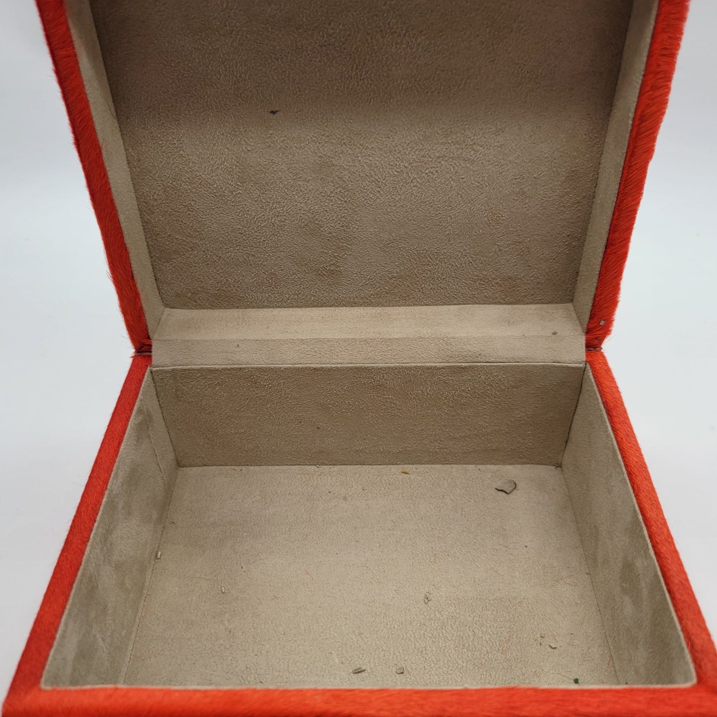 Three Sixty Orange & Blue Checkered Steer Hide Box