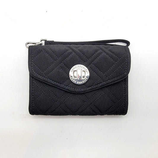 Vera Bradley "Your Turn" Smartphone Wristlet in Black Microfiber