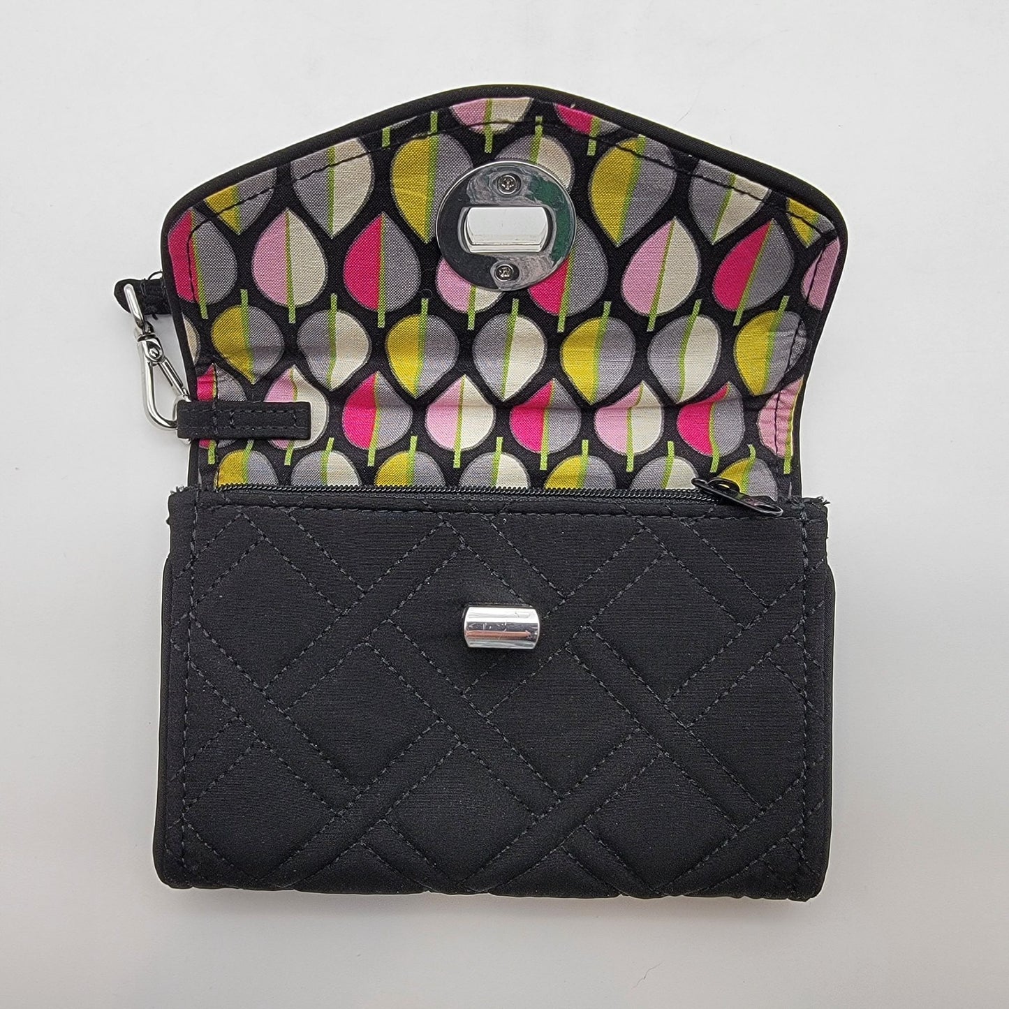 Vera Bradley "Your Turn" Smartphone Wristlet in Black Microfiber