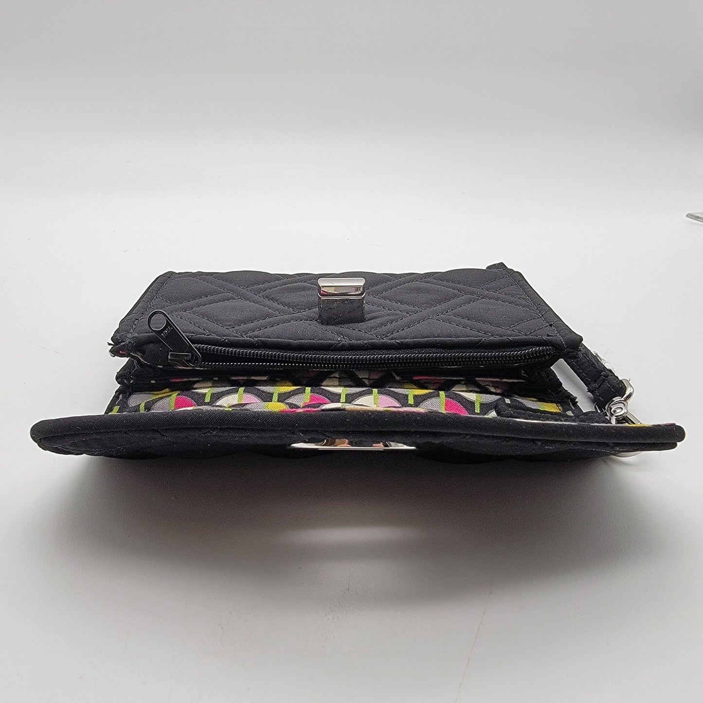 Vera Bradley "Your Turn" Smartphone Wristlet in Black Microfiber