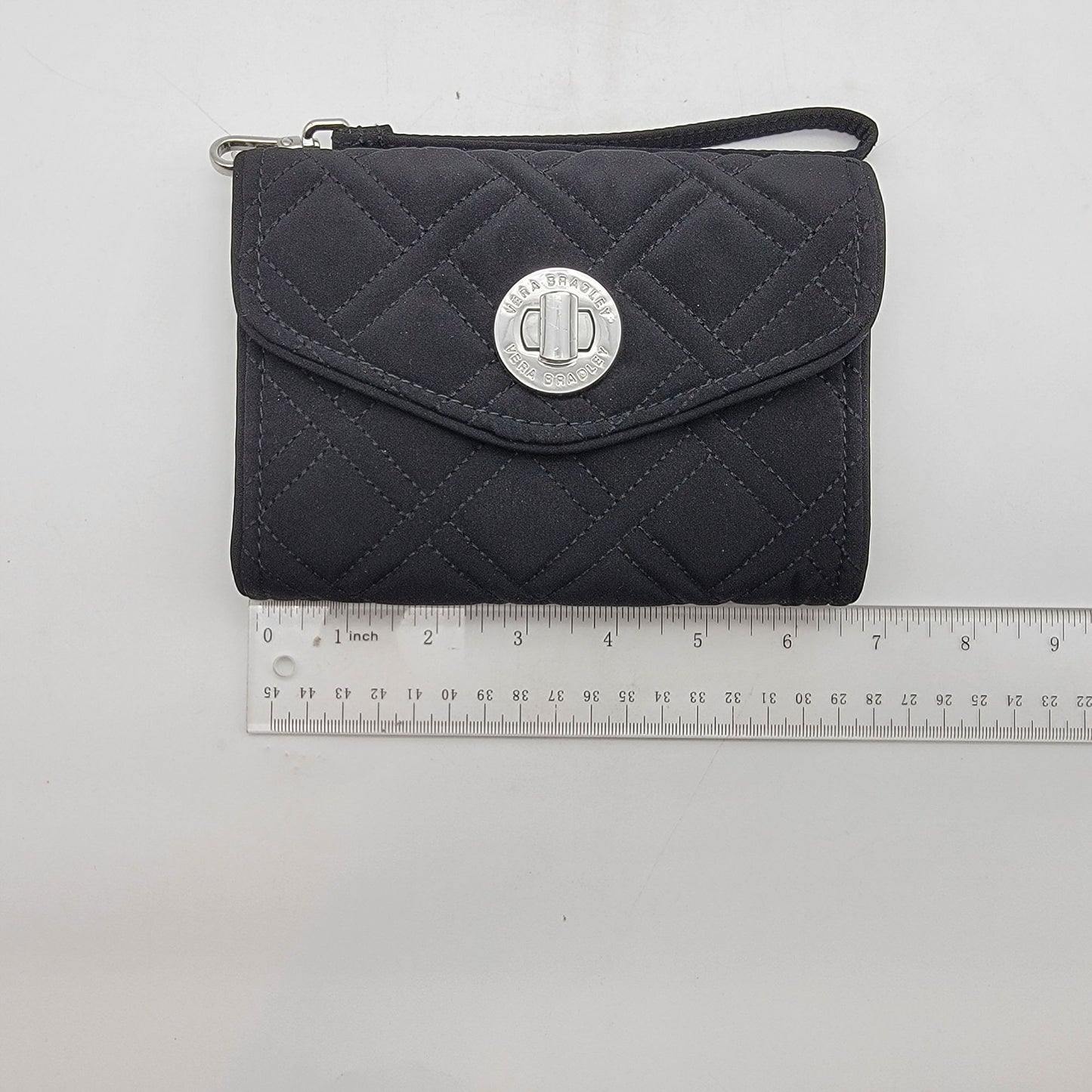 Vera Bradley "Your Turn" Smartphone Wristlet in Black Microfiber