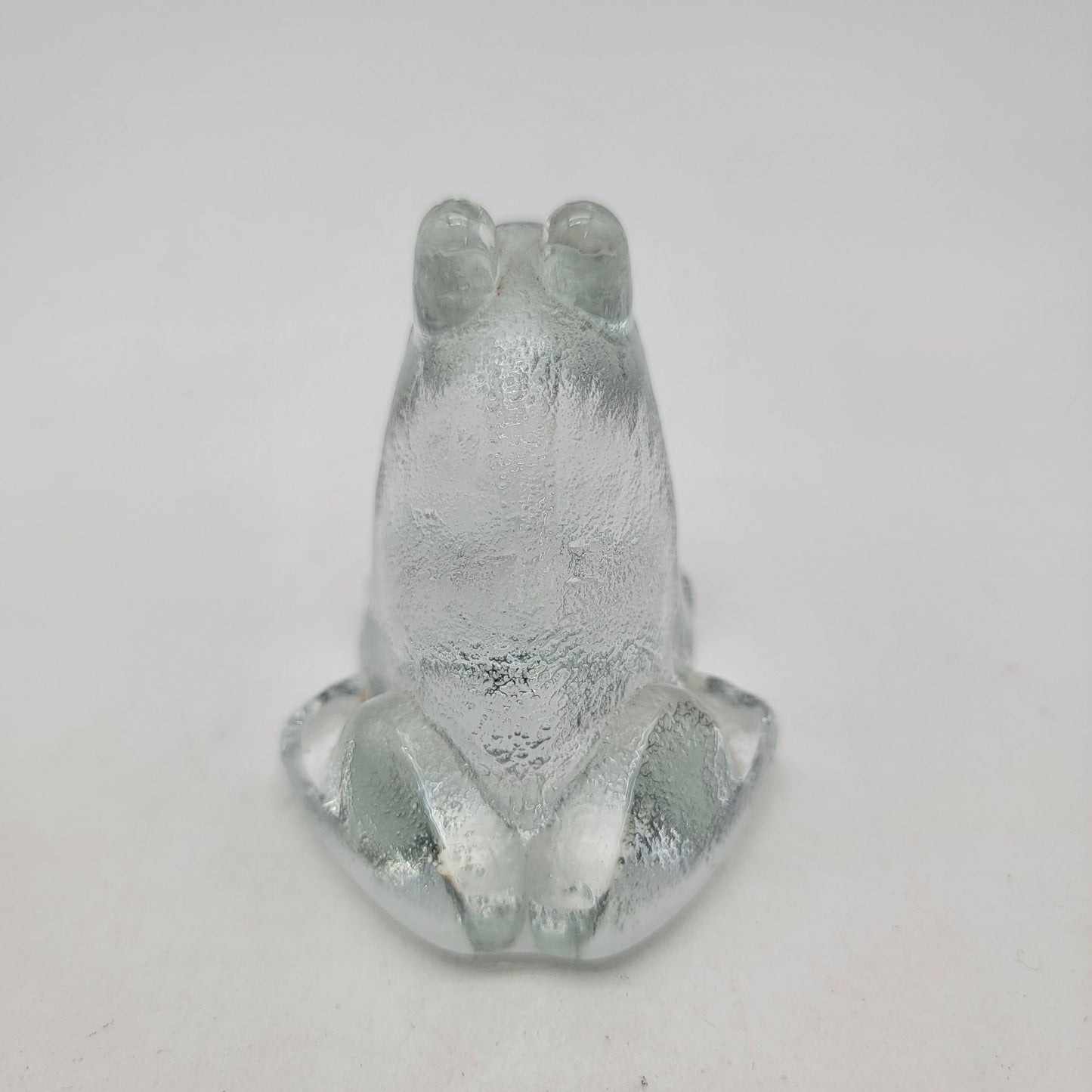 Vintage Stockholm Glasbruk Karin Hammer Skansen Art Glass Frog Paperweight