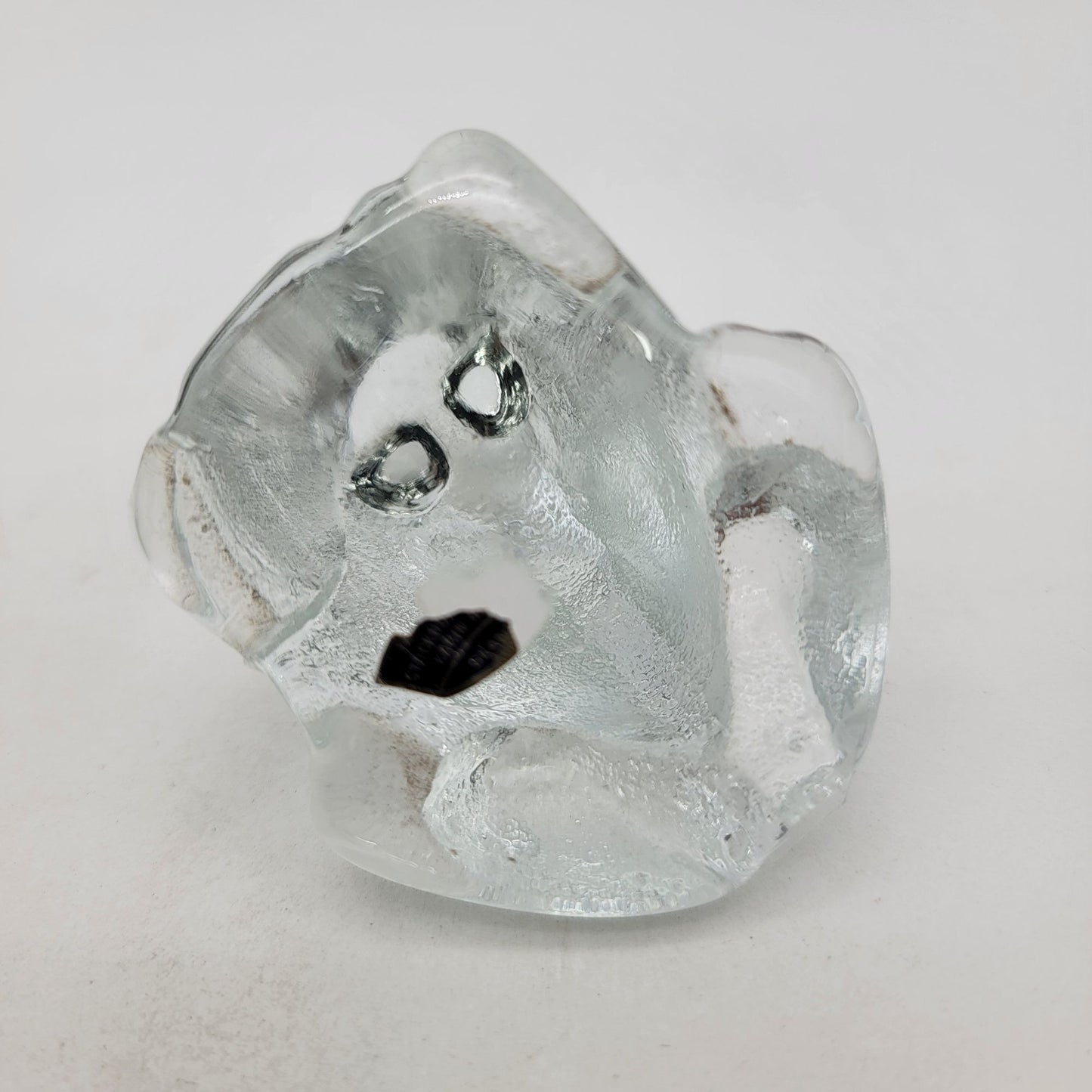 Vintage Stockholm Glasbruk Karin Hammer Skansen Art Glass Frog Paperweight