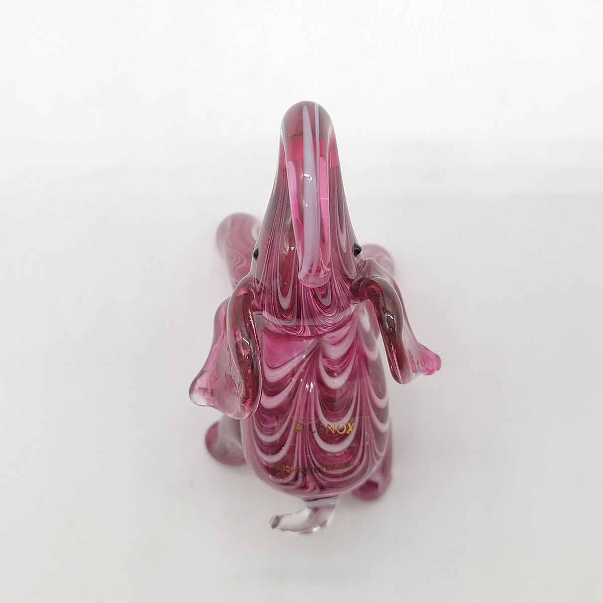 Lenox Pink Glass Elephant Figurine