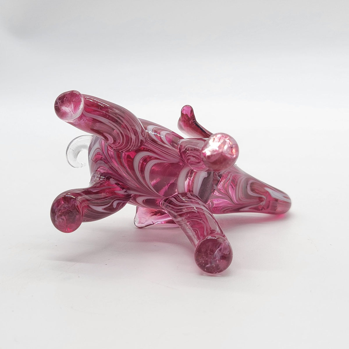 Lenox Pink Glass Elephant Figurine
