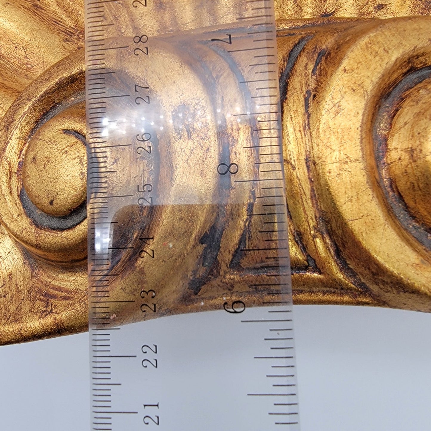 Vintage Hollywood Regency Ornate Gold Clam Shell Footed Bowl