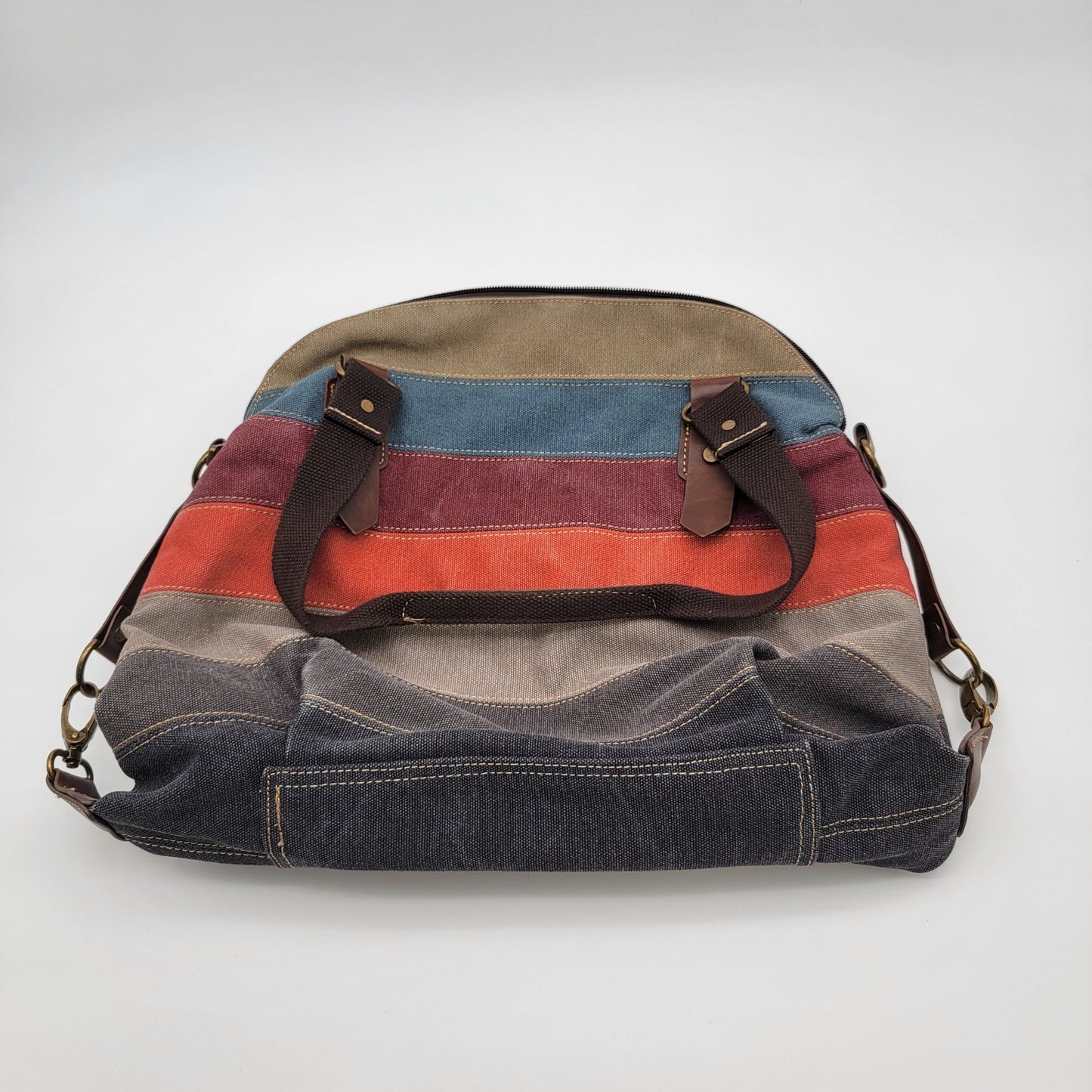 Bearizona Striped Canvas Handbag